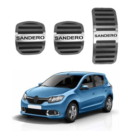 Imagem de Pedaleira Aço Inox Renault Sandero Manual
