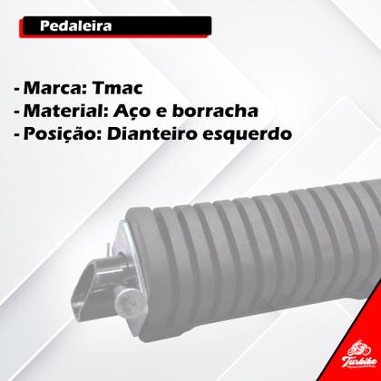 Imagem de Pedaleira Dianteira Para Nxr 125 Bros Ks Es 2003 a 2005 Da Nxr150 Bros Ks Es 2006 2014 Lado Esquerdo