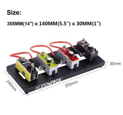 Imagem de Pedaleira ENO MUSIC 14 Mini para efeitos de guitarra com acessórios