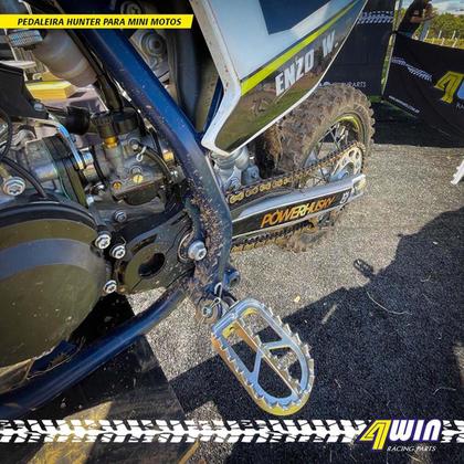 Imagem de Pedaleira Mini Moto Aço Inox 4win Hunter Husqvarna Gas Gas Ktm 50/65/85/105