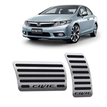 Imagem de Pedaleiras + Descanso Honda Civic 12/16 Automático