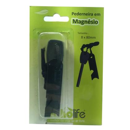 Imagem de Pederneira Echo Life Magnesio Ideal Para  Acender Fogueira Em Camping Trilhas Pescaria Cor Preto