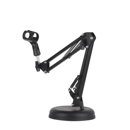 Imagem de Pedestal Articulado C/Base Redonda E Shockmount P/Microfone