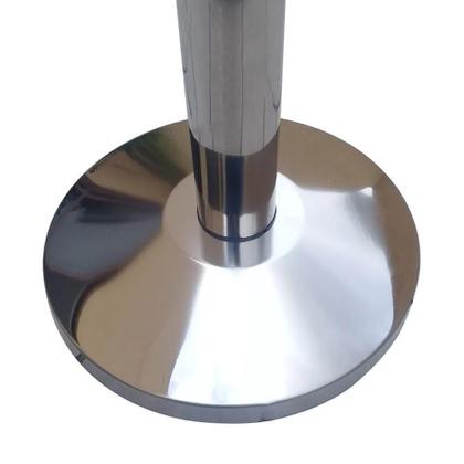 Imagem de Pedestal Separador de Fila CROMADO com Fita VERDE