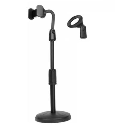 Imagem de Pedestal smart sm-82 mesa p/celular e microfone