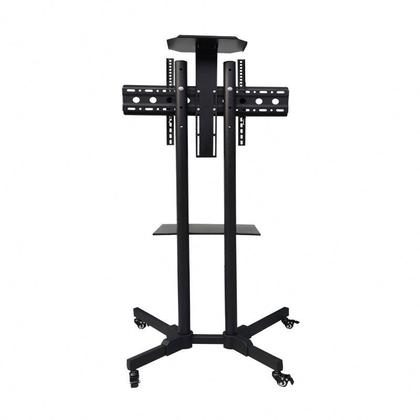 Imagem de Pedestal/Suporte/Rack p/ Smart TV Samsung, Sony,LG,TCL,OLED,QLED 32"-65",Inclinação +-15º c/ Bandeja