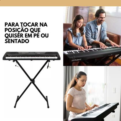 Imagem de Pedestal Teclado Estante Musical Hack Profissional Yamaha Casio