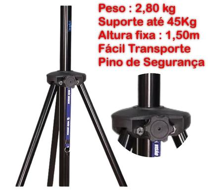 Imagem de Pedestal Tripé Caixa Acústica Visão PCA-SHORT até 45kg