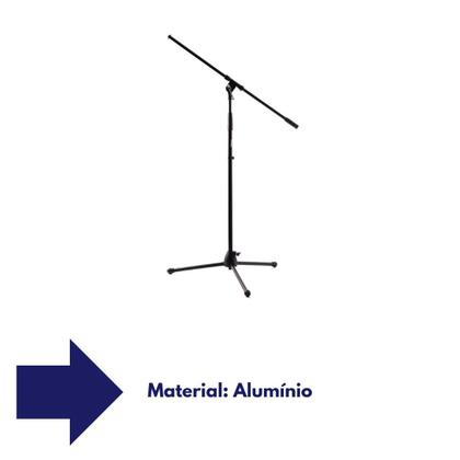 Imagem de Pedestal Tripé Girafa P/microfone C/ Base regulável Nomad 10705