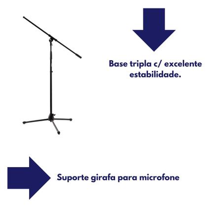 Imagem de Pedestal Tripé Girafa P/microfone C/ Base regulável Nomad 10705