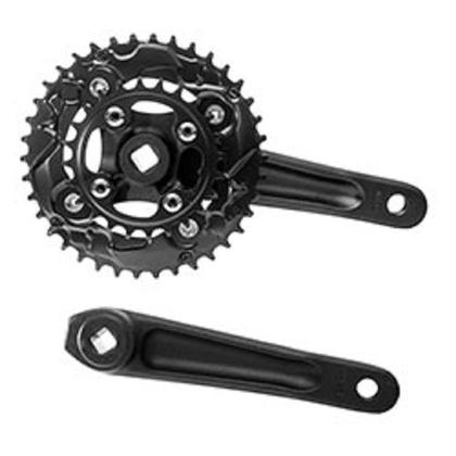 Imagem de Pedivela Duplo 9 a 10v Bike Gta Bcd 175mm 24 e 38 Alumínio Mtb