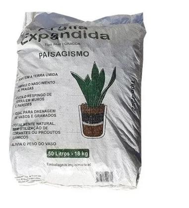Imagem de Pedra Argila Expandida P/ Vasos Drenagem Decoração 50 Litros