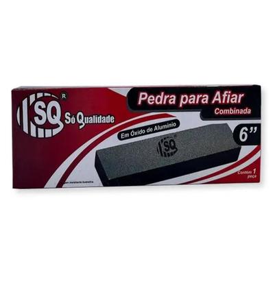 Imagem de Pedra De Amolar Afiar Retangular Faca Canivete Dupla Face