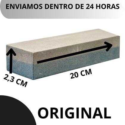 Imagem de Pedra lima Amola Afia Faca Cozinha Churrasco Original Pratico Corte Lamina Navalha