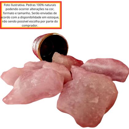 Imagem de Pedra Natural Quartzo Rosa Bruto 1 kilo