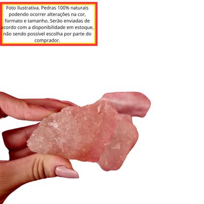 Imagem de Pedra Natural Quartzo Rosa Bruto 1 kilo