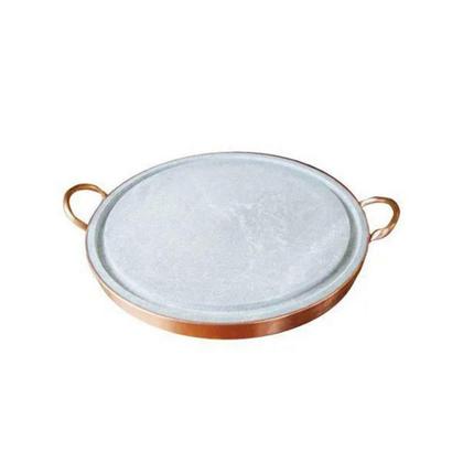 Imagem de Pedra para Carnes Pedra Sabão com Alça de Cobre 21 Cm