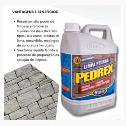 Imagem de Pedrex Limpa Pedras Start 5 L - Kit com 2 Unidades