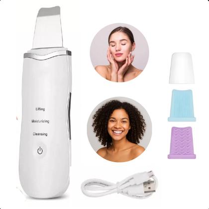 Imagem de Peeling Ultrassônico 3 em 1  Para Limpeza Profunda e Lifting Facial
