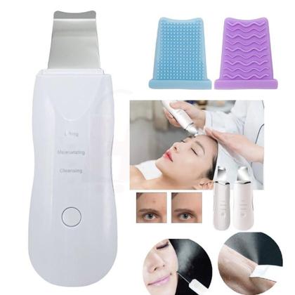 Imagem de Peeling Ultrassônico Facial Limpeza Poros Acne Cravos 2 Em 1