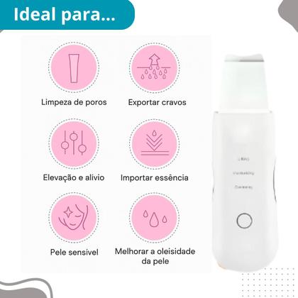 Imagem de Peeling Ultrassônico Portátil para Limpeza Profunda e Tira Cravos