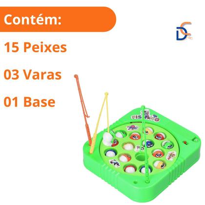 Imagem de Pega Peixe Brinquedo Infantil Jogo Clássico Divertido