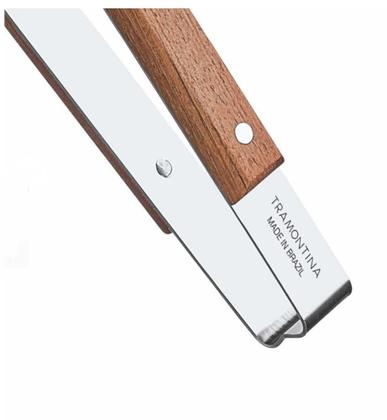 Imagem de Pegador De Carne Churrasco Inox Cabo De Madeira Tramontina