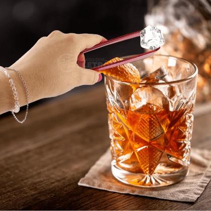 Imagem de Pegador De Gelo Em Acrílico Vermelho Cristal Para Casa Eventos E Festas AP1017VM