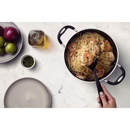 Imagem de Pegador de Massa Macarrão Espaguete Tramontina Nylon Preto