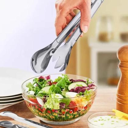 Imagem de Pegador de Massa Salada Carne 20cm Inox Kit 3 Peças