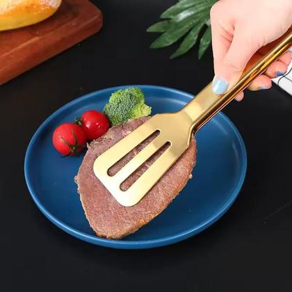 Imagem de Pegador Dourado Em Inox Multiuso Grande Premium