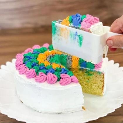 Imagem de Pegador Fatiador Cortador Para Bolo Tortas E Doces Ajustavel