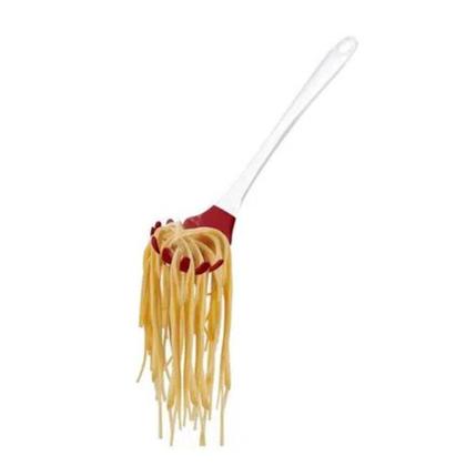 Imagem de Pegador Macarrão De Massa De Silicone Cabo Acrílico Vermelho - UD036