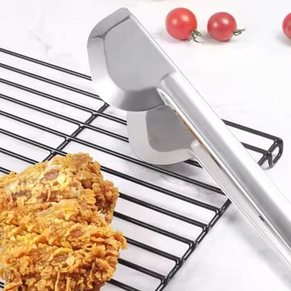 Imagem de Pegador Universal Pinça Aço Inox Multiuso Churrasco Lanches