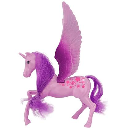 Pegasus Roxo da Princesa com Acessórios Unicórnio Polibrinq
