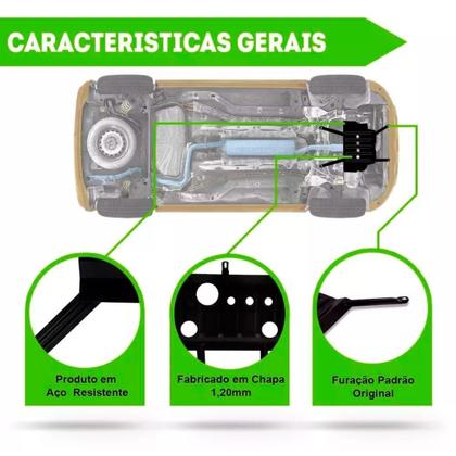 Imagem de Peito De Aço Protetor Carter Ford Courier 2008 2009 2010 2011 2012