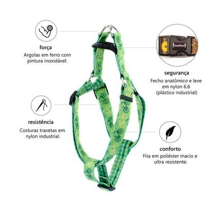 Imagem de Peitoral para cachorro WALKIEDOG - TAM P - Várias Estampas