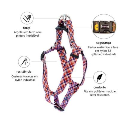 Imagem de Peitoral para cachorro WALKIEDOG - TAM P - Várias Estampas