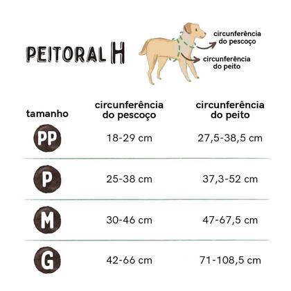 Imagem de Peitoral tipo H para cachorro azul e rosa tamanho G Mimo PP285