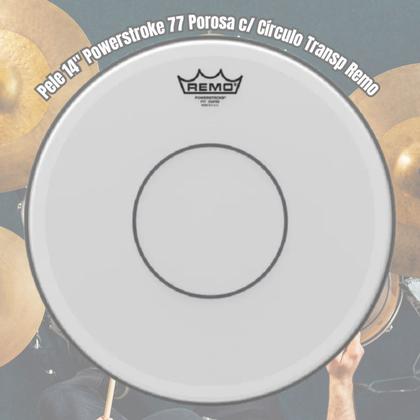 Imagem de Pele 14" Powerstroke 77 Porosa c/ Círculo Transp Remo P7-0114-C2