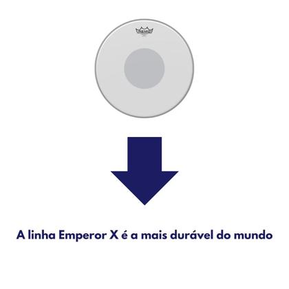 Imagem de Pele 14pol emperor x porosa c/ circulo preto bx-0114-10 remo 10810