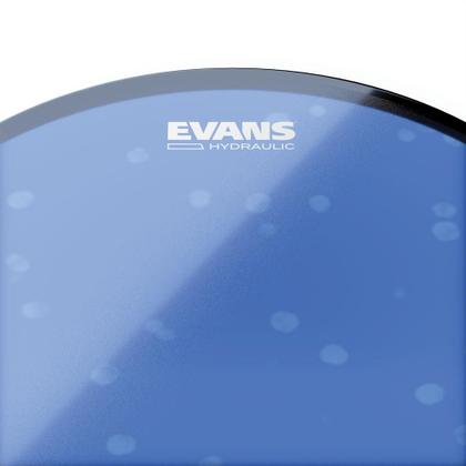 Imagem de Pele Batedeira Caixa/Surdo 14'' Azul Evans Hydraulic TT14HB F035