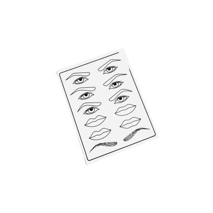 Imagem de Pele Sintética Microblading E Micropigmentação Com Desenho