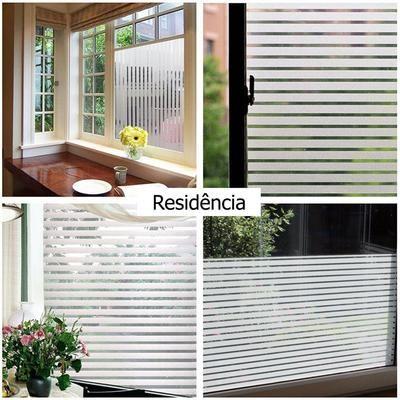 Imagem de Pelicula 3D Eletrostatica Decoracao Vidro Janela Box Faixas