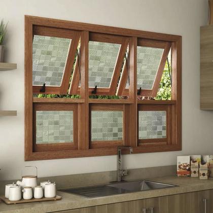 Imagem de Pelicula Adesivo Eletrostatica 3D Vidro Quadrados Mistos