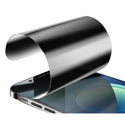 Imagem de Película Cerâmica Privacidade Fosca Compatível Com iphone 11 12 13 14 15 16 17 Pro Max Plus Flexível
