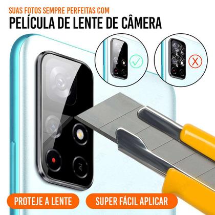 Imagem de Película de Camêra Samsung S23 Plus Com Película de Cerâmica 9D e Capinha Anti Shock - Armyshield