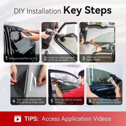 Imagem de Película de coloração de janela de carro Vepagoo 35% VLT Ceramic 60 cm x 4,5 m