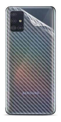 Imagem de Película De Gel Traseira Fibra Carbono Samsung Galaxy A51 Proteção Que Adere E Cobre Toda A Parte Traseira do Aparelho