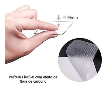 Imagem de Película De Gel Traseira Fibra Carbono Samsung Galaxy A51 Proteção Que Adere E Cobre Toda A Parte Traseira do Aparelho